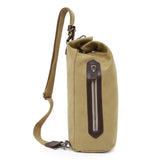 Men Canvas Chest pack Men Single Backpacks Male Casual Schoolbag