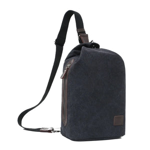 Men Canvas Chest pack Men Single Backpacks Male Casual Schoolbag