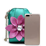 Summer Phone Bag Flower Decor Mini Crossbody Bag