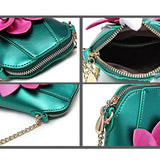 Summer Phone Bag Flower Decor Mini Crossbody Bag