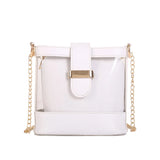 Transparent Women's Shoulder Beach Bag Waterproof Wave Point Master Bag