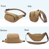 Vintage Canvas Waist Pack Belt Bag Men Casual Waist Bags Woman Bag ZZQ01