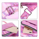 Laser Holographic Backpack For Lady Girl Student School Travel