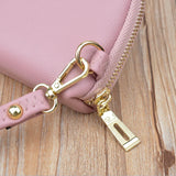 Embroidery Leaf Women's Long Zip Handbag
