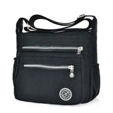 Women Nylon Shoulder Bag Multi-pocket Crossbody Tote Purse Messenger Satchel