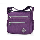 Women Nylon Shoulder Bag Multi-pocket Crossbody Tote Purse Messenger Satchel