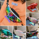 Kids Girls Sequin Shoulder Crossbody Bag Mermaid Small Bag