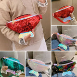 Kids Girls Sequin Shoulder Crossbody Bag Mermaid Small Bag