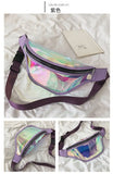 PVC Transparent Punk Holographic Fanny Pack Waterproof Belt Bum Bag