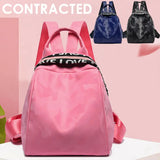 Women PU Leather Satchel Backpack Camo Letter Printed Shoulder Bag