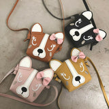 Hot Kids Girls Cartoon Animal Dog Ear Handbag Shoulder Bag Purse Messenger