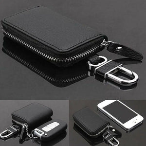 Men Clutch Bag Key Holder Vintage Zipper Long Wallet