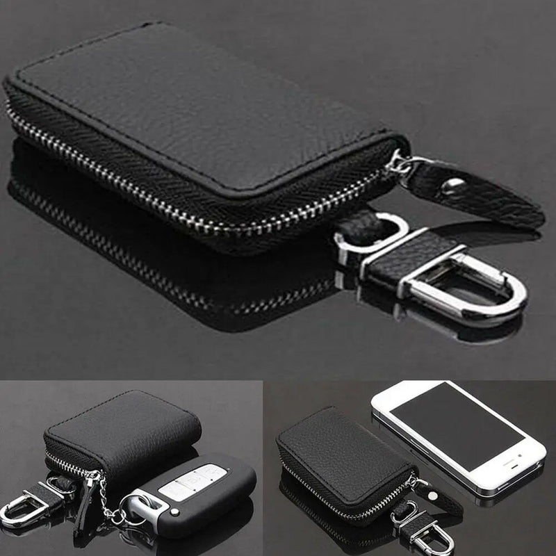 Men Clutch Bag Key Holder Vintage Zipper Long Wallet