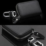 Men Clutch Bag Key Holder Vintage Zipper Long Wallet