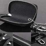 Men Clutch Bag Key Holder Vintage Zipper Long Wallet