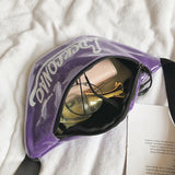 Candy Printed PU Leather Waist Fanny Pack Travel Hip Bum Bag