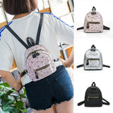 Women Leather Backpack School Rucksack College Shoulder Satchel