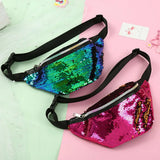Sequins Glitter Waist Bag Fanny Pack Pouch Hip Purse Waist Packs