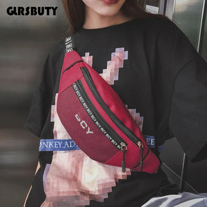 Colorful Nylon Waist Bag Fanny Pack Travel Purse Phone Pouch