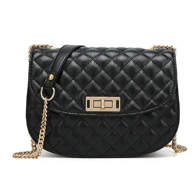 Plaid Women Messenger Bag Crossbody Chain Shoulder Handbag