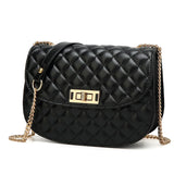 Plaid Women Messenger Bag Crossbody Chain Shoulder Handbag