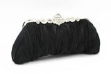 Pleated Evening Mini Satin Bag Lady Shoulder Handbag