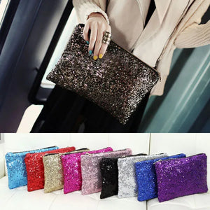 Sparkling Sequins Clutch Bags Purse bag Retro Sequins Hand Bag