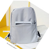 Solid backpack girl school bags for teenage College wind Women SchoolBag