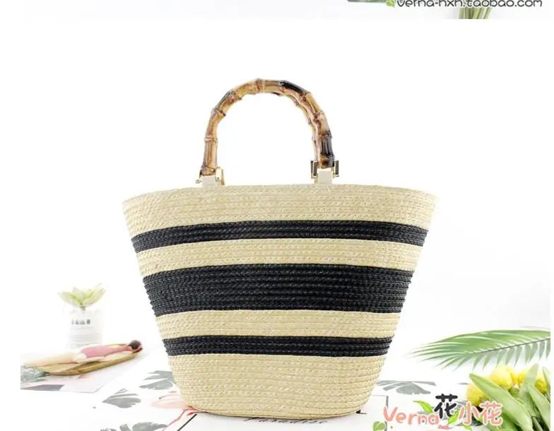 South Korea Straw Bag Casual Handbag Summer Holiday Shoulder Bag