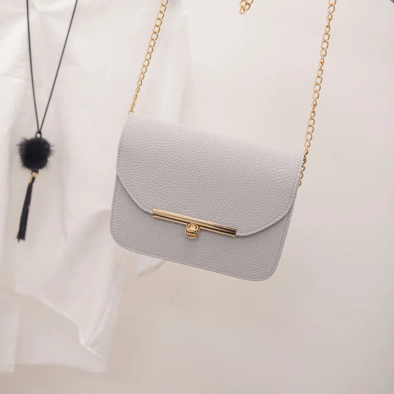 Summer Womens Chain Detail Cross Body Bag Ladies Shoulder Bag Clutch Bag