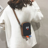 Summer Hot Cartoon Canvas Bags for Women Female Zipper Handbags