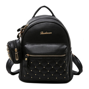 Summer Vintage Retro Lady Mini Backpack School Bags for Teenagers