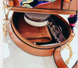 Summer Round Straw Beach Bag Portable Beach Bag