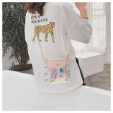 Clear Jelly Crossbody Bag Women Chain Clutch Party Shoulder