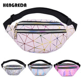 Holographic Women's Belt Bag Laser Fanny Pack Silver Pink Wallet Waist Packs