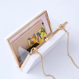 Watermelon Cherry Acrylic Box Clutch Purse Shoulder Handbag