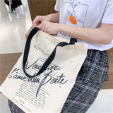 Canvas Eco Shopping Bag Zipper Foldable Handbag Tote