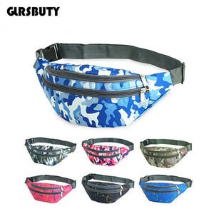 Colorful Travel Bum Belt Bag Phone Zipper Pouch Packs