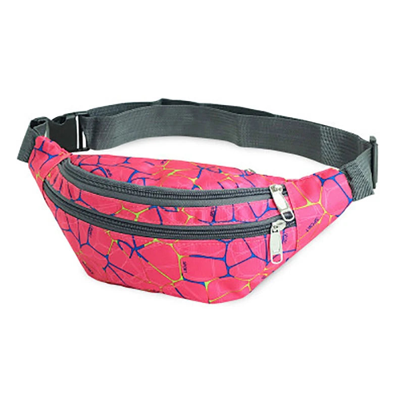 Colorful Travel Bum Belt Bag Phone Zipper Pouch Packs