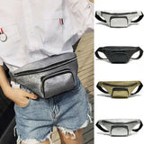 Women Lady Waist Fanny Pack Belt Bag Pouch Travel Hip Bum Bag Ladies Sequins