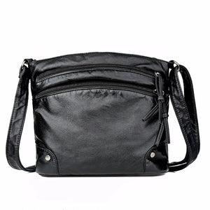 Soft Leather Shoulder Bag Vintage Crossbody Bags