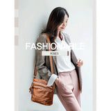 Soft Leather Shoulder Bag Vintage Crossbody Bags