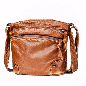 Soft Leather Shoulder Bag Vintage Crossbody Bags