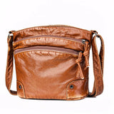 Soft Leather Shoulder Bag Vintage Crossbody Bags
