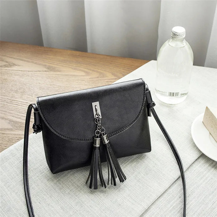Women Shoulder Bag Oil Leather Handbag Totes Shopper Bags Handbags