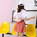 Mini Laser Holographic Backpack Girls School Bag