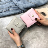 Fish Women Wallet Small Leather Button Clutch Bag