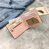 Fish Women Wallet Small Leather Button Clutch Bag