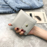 Fish Women Wallet Small Leather Button Clutch Bag
