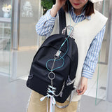 Large Capacity Canvas Laptop Backpack Rucksack